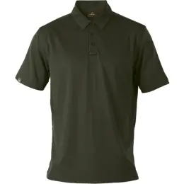 Mens Heritage Ventilated Quick Dry Golfer Olive Front